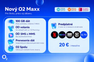O2 prichádza s paušálom Maxx za 20 eur mesačne